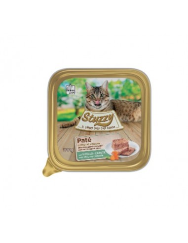 Mister Stuzzy Cat con Vitello e Carote Gr.100 Cibo Umido per Gatti