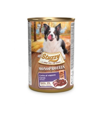 Stuzzy Dog Monoproteico Cervo gr 400. Cibo Umido per Cani