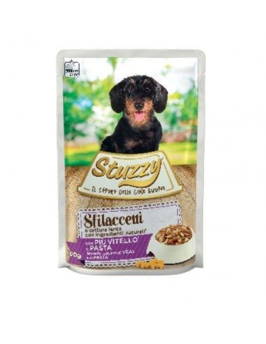 Stuzzy Dog Speciality Busta Con Vitello e Pasta gr 100. Alimento Per Cani