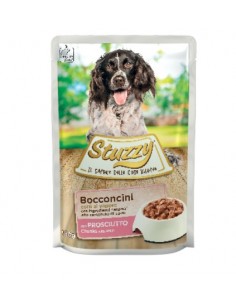 Stuzzy Dog Con Prosciutto gr 100. Cibo Umido Per Cani