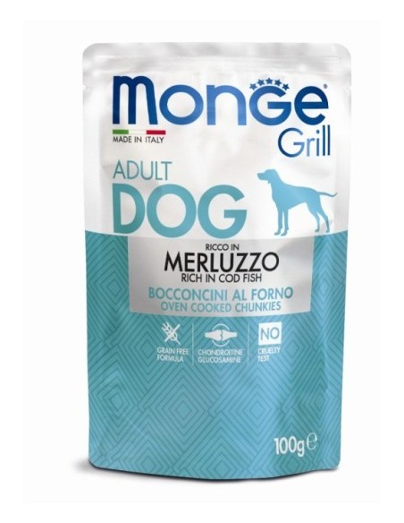 Monge Busta Grill Merluzzo gr 100. Alimento Per Cani