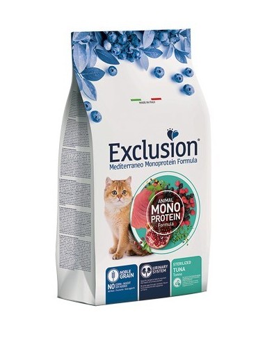 Exclusion Monoproteico Sterilised Tonno KG 1,5. Cibo Per Gatti