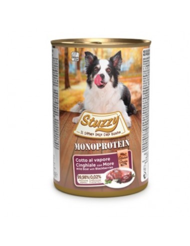 Stuzzy Dog Monoproteico Cinghiale gr 400. Cibo Umido per Cani