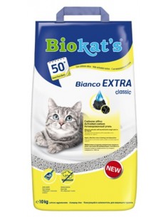 Biokat's Bianco Extra kg 10. Lettiera Agglomerante