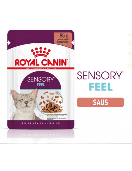 Royal Canin Sensory Feel in Salsa gr 85. Cibo Umido Per Gatti