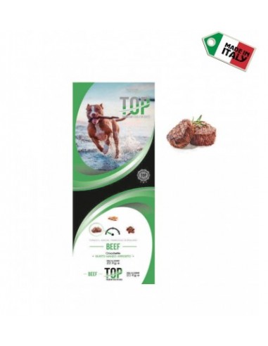 Top Premium  Beef Mantenimento Manzo kg 20. Crocchette Per Cani