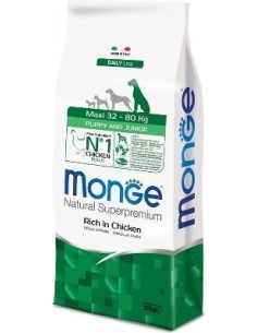 Monge Maxi Puppy Junior kg 12. Crocchette Per Cani. Puppy