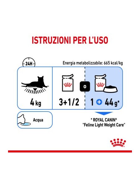 Royal Canin Light Busta Gravy gr 85. Cibo Umido Per gatti