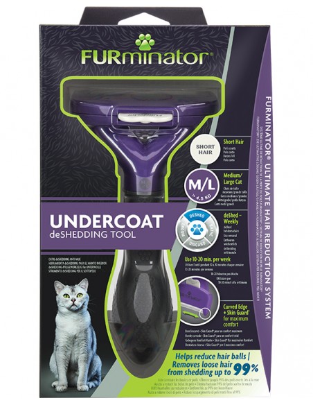 Furminator Gatto Medium Large  Pelo Corto. Igiene Per Gatti