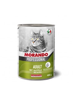 Morando Professional Adult Patè Con Vitello gr 400. Cibo Umido Per Gatti