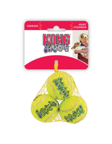 Gioco Kong Squeaker Tennis Balls Small 3 pezzi. Giochi Per Cani