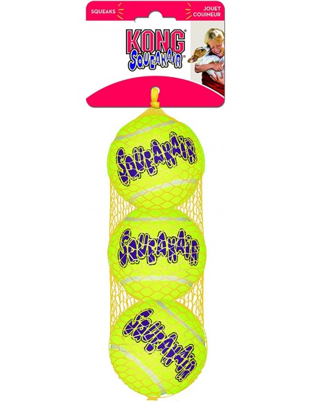 Kong Squeakers Tennis Balls Medium 3 pezzi. Giochi per Cani