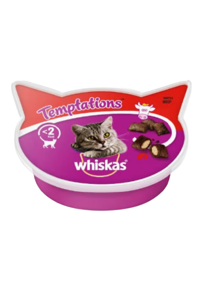 WHISKAS TEMPTATIONS MANZO 60 GR.