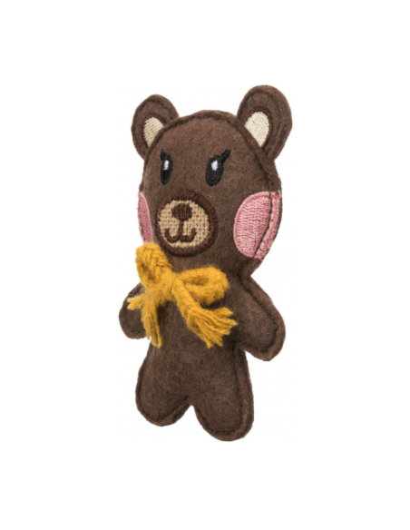 Orso in tessuto . Giochi Per Gatti .