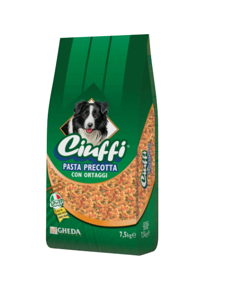 Ciuffi  Pasta Precotta Con Verdure kg 7,5. Cibo Per Cani