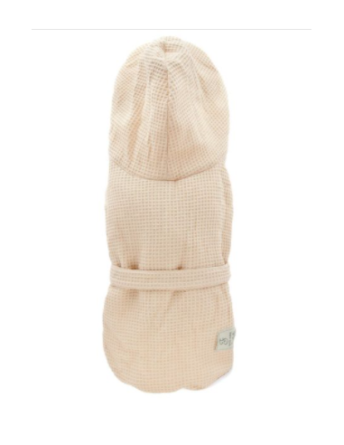Bath Robe Accappatoio Per Cani Taglia Medium Beige . Abbigliamento Per Cani