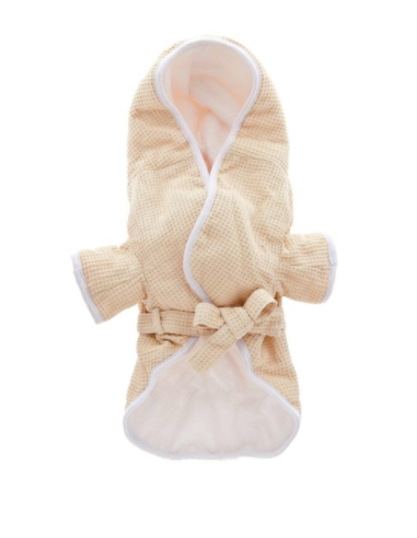 Ferribiella Accappatoio per Cani Bath Robe Beige   Misura large  . Abbigliamento Per Cani