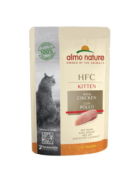 Almo Nature HFC Kitten Complete Busta gr 85. Cibo Umido Per Gattini