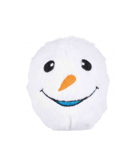 Gioco Palla Di Neve In Peluche cm 10. Giochi Per Cani