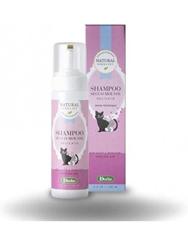 Natural Derma Pet Shampoo Secco Per Gatti e Roditori ml 150. Derbe. Igiene per gatti .