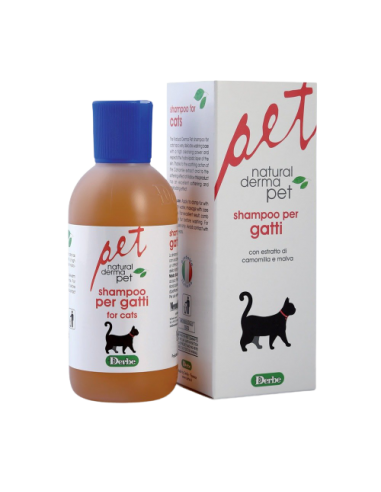Natural Derma Pet Shampoo Per Gatti ml 200. Derbe . Igieni Per Gatti r GATTI ML.200 DERBE
