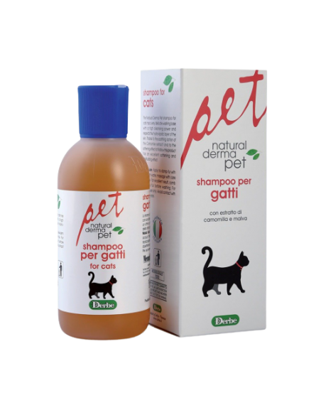 Natural Derma Pet Shampoo Per Gatti ml 200. Derbe . Igieni Per Gatti