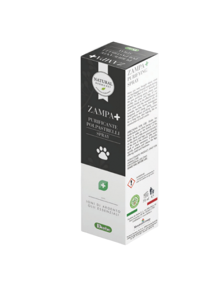 Natural Derma Pet Zampa +. con ioni di argento e oli essenziali ml 75. Derbe . Igieni Per Cani