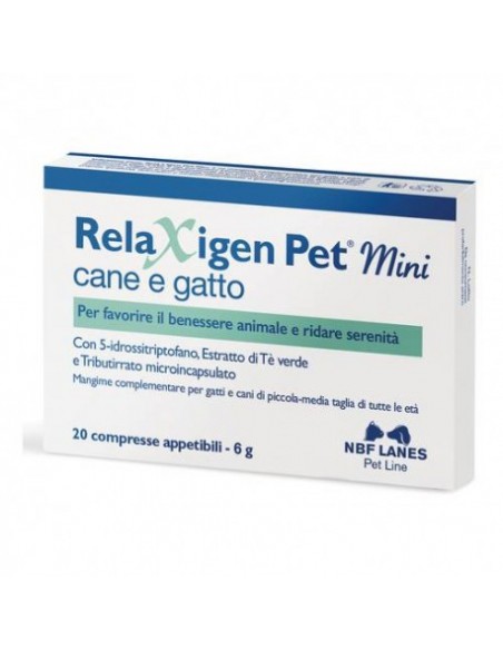 Relaxigen Pet Mini Cane e gatto. Integratori Per Cani e Gatti