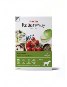 Italian Way dog Biscotti mela e mirtillo gr.400. Snack per cani..