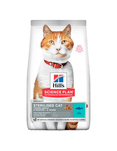 Hill's Sterilised Cat Young Adult Tonno Kg 1,5. Cibo Secco Per Gatti