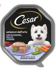 Cesar Selezione Dell'Orto Selvaggina Pollo e Verdure .gr150 Cibo Umido Per Cani 2