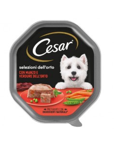 Cesare Selezione Dell'Orto Manzo Con Verdure Dell'Orto gr. 150 Cibo Umido Per Cani