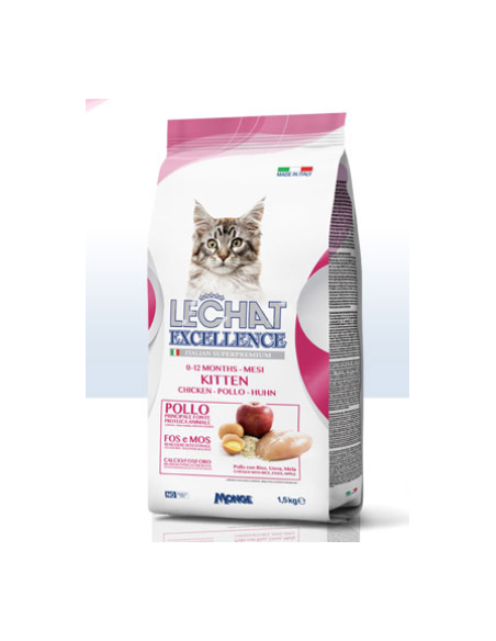 Lechat Exellente Kitten Kg.1,5. Cibo Secco Per Gattini