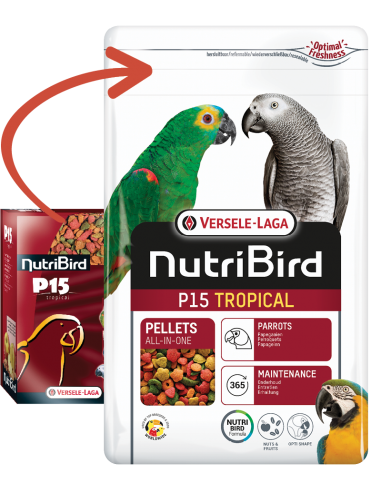 Nutribird P15 Tropical Mantenimento kg 1. Mangime Per Volatili .