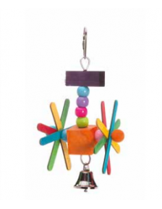 GIoco Volante Floreale in Legno . Gioco Per Uccelli