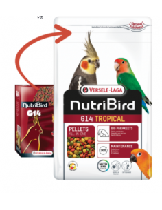 Nutribird g 14 Tropical Mantenimento kg 1. Mangime Per Uccelli 2