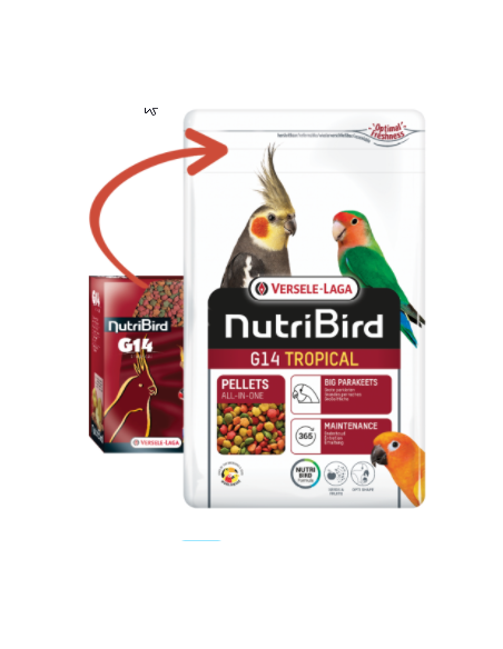 Nutribird g 14 Tropical Mantenimento kg 1. Mangime Per Uccelli