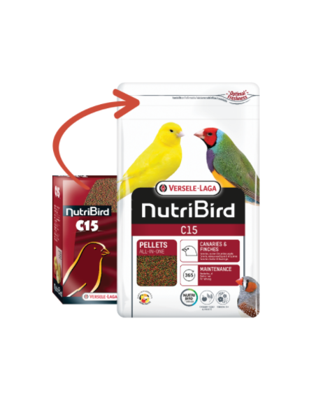 Versele Laga Nutribird C15 Mantenimento kg 1 . Mangime Per Volatili