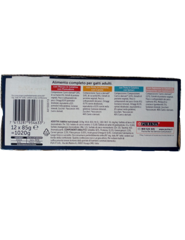 Felix Multipack Sensations Jellies selezioni saporite in Gel. 12x 85gr.Cibo Umido Per Gatti