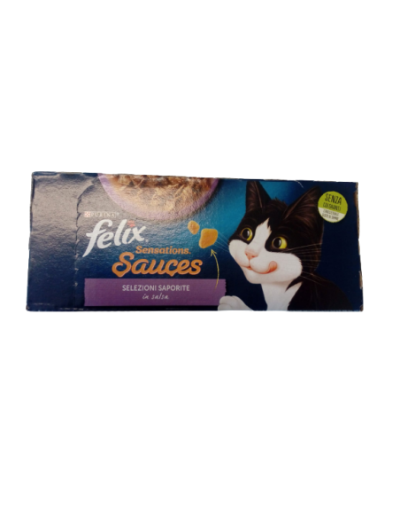 Felix Multipack Sensations Sauces Selezioni saporite in Salsa 12x 85gr. Cibo Umido Per Gatti