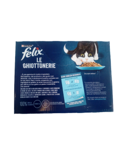 Felix Multipack le Ghiottonerie Selezioni con Pesci in Gel. 12x 85gr.Cibo Umido Per Gatti 2