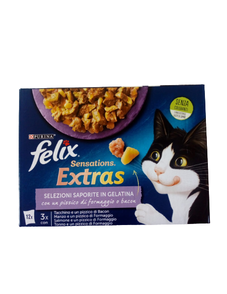 Felix Multipack Sensations Extras Selezioni saporite in Gelat. 12x 85gr.