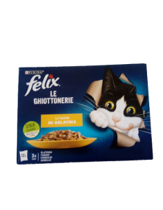 Felix Multipack le Ghiottonerie Le varietà in Gelatina. 12x 85gr. Cibo Umido Per Gatti 2