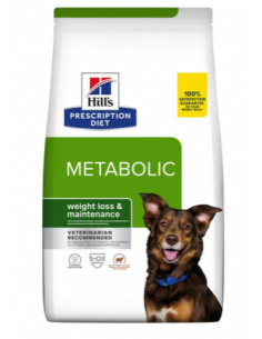 HILL'S Canine Metabolic Kg.1,5 Agnello e Riso. Dietetico Per Cani