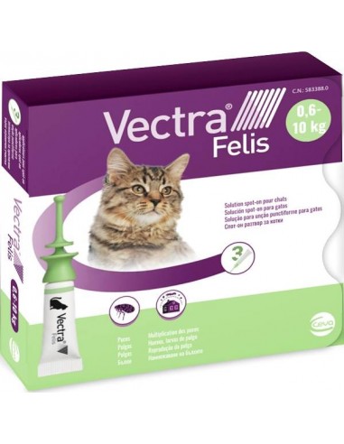 Vectra Felis 3 pipette . Antiparassitario per gatti