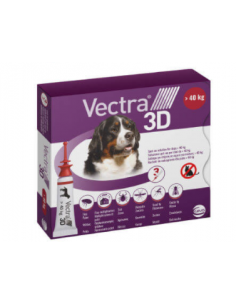 Vectra Dog 3D oltre 40 Kg 3 pipette. Antiparassitario per cani