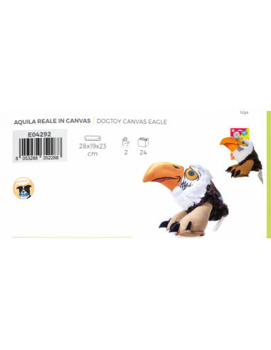 Aquila Reale In Tessuto. Giochi Per cani.