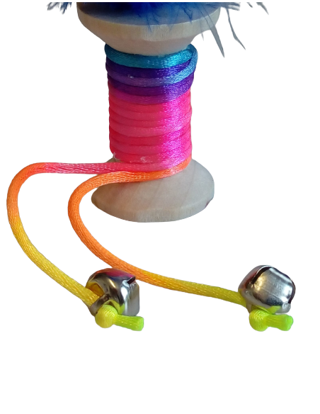 Giochi Rullo Colorato Con campanelli e piuma . Giochi Per Gatti