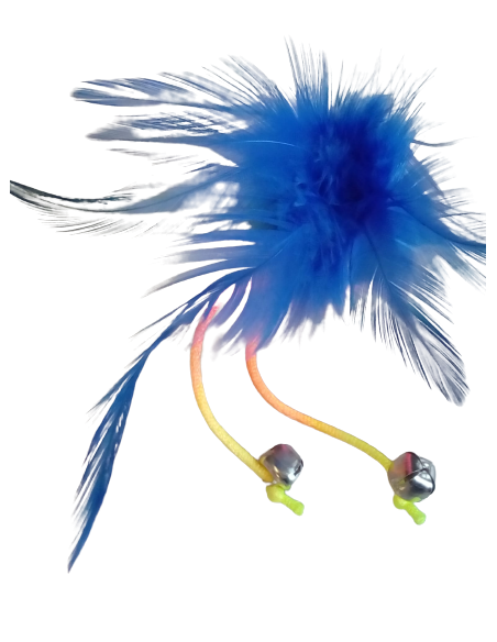 Giochi Rullo Colorato Con campanelli e piuma . Giochi Per Gatti