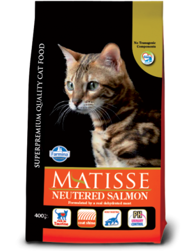 Matisse Neutered (sterilizzato) salmone KG.10. Cibo secco Per Gatti